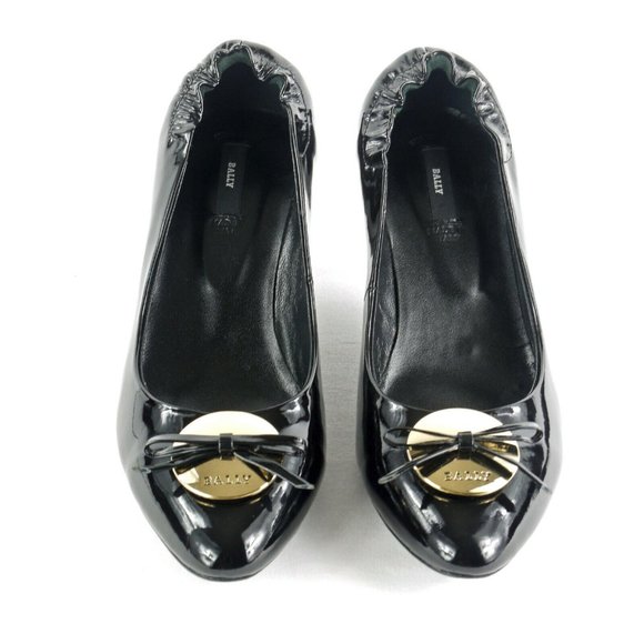 Worn Once BALLY 'Bryer' Patent Leather Pointed Pumps Heels Sz. 6.5 Made in ITALY - Picture 3 of 7